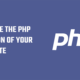 PHP version 7.4