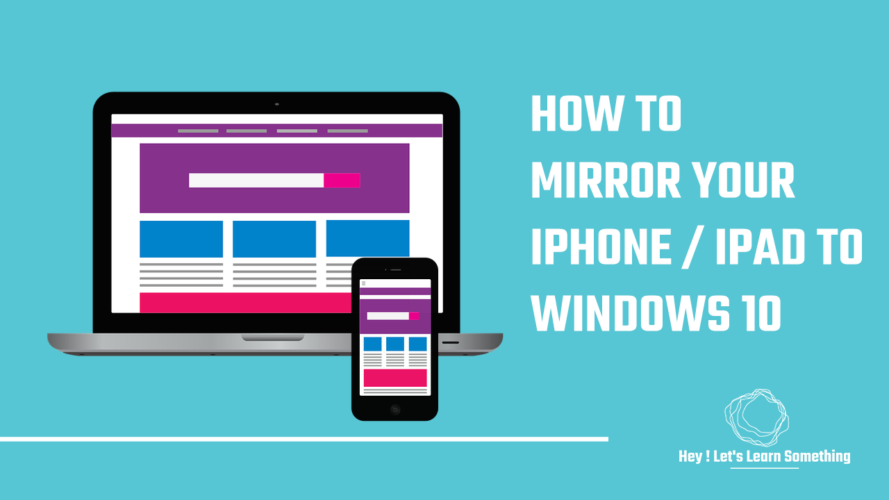 Mirror iphone or ipad on Windows