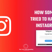 How someone tried to Hack our Instagram password? Protect your account!