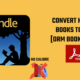 How to convert kindle books to pdf