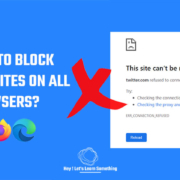 Block websites