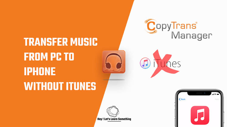 How to transfer music from pc to iPhone without iTunes - Copytrans