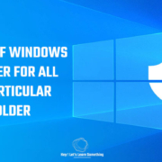 disable or turn off windows defender