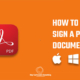 How to Sign a PDF document - Windows or Mac
