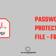 password protect pdf