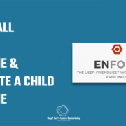 Install Wordpress Enfold theme and create a Child theme