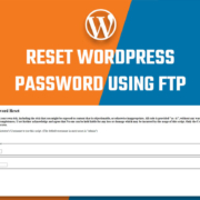 Recover WordPress password using FTP