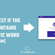 Redirect if the URL contains specific keyword