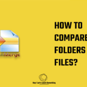 how to compare folders or files using WinMerge