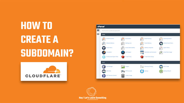 How to create a subdomain using a cPanel, guide to Cloudflare DNS subdomain?
