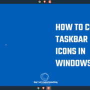 How to center taskbar icons - Windows 10