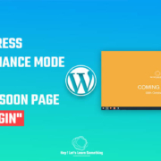 coming soon or Wordpress Maintenance mode without plugins