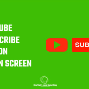 Free animated Youtube subscribe button green screen