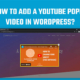 How to add a Youtube Popup in WordPress