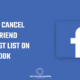 How to see sent friend request list or cancel sent friend request on Facebook