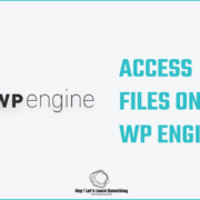 How To Access WordPress Files on WP Engine