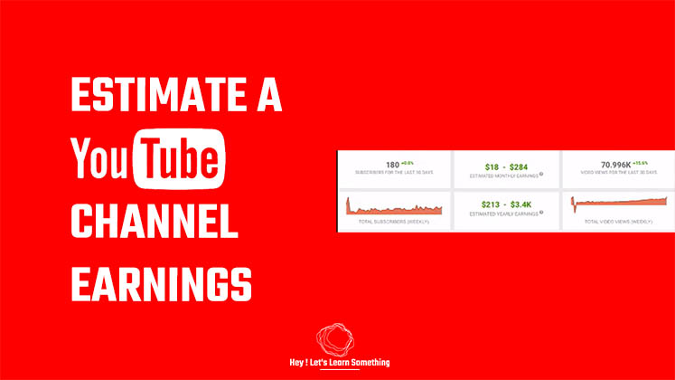 Estimate a YouTube Channel earnings