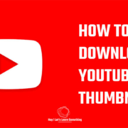 Download Youtube thumbnail