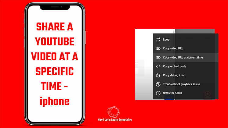 Share video at the current time