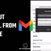 logout gmail from phone