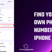 Find your Own Phone number in an iPhone