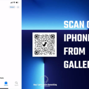 How to scan QR code iPhone from gallery