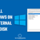 How to install windows on an external hard disk (HDD)?