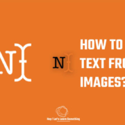 How to copy text from images