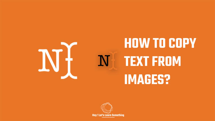 How to copy text from images