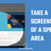 How to take a screenshot of a specific area on a laptop