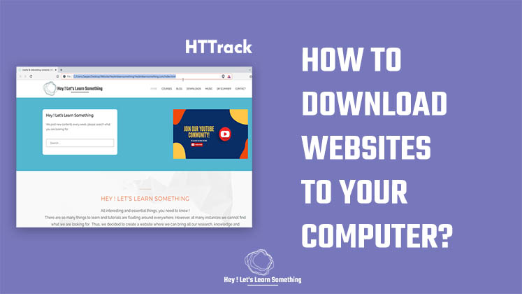 how to download Websites to your Computer