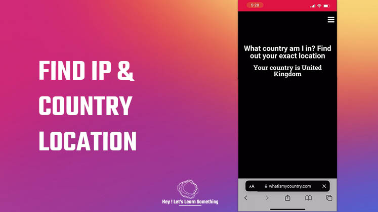 Find IP and country location