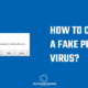 How to create a fake prank virus