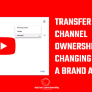 Change Personal YouTube to Brand account and add managers & primary owner