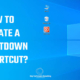 How to create a shutdown shortcut