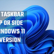 Move Taskbar to top or side on Windows 11 22H2