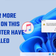 one or more users on this computer have installed iTunes