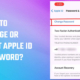 How to change or reset apple id password