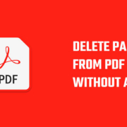 delete pages from pdf without Acrobat