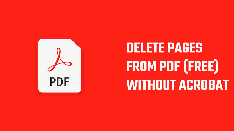 delete pages from pdf without Acrobat
