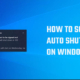 Schedule auto shut down Windows