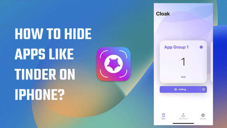 How to hide apps like tinder on iPhone