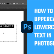 How to change uppercase or lowercase text in photoshop