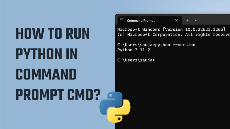 How to run python in command prompt