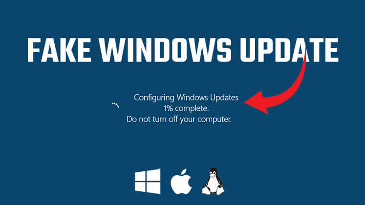 Fake windows update also for Mac and Linux