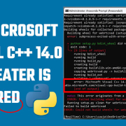 Fix Error Microsoft Visual C++ 14.0 required Python