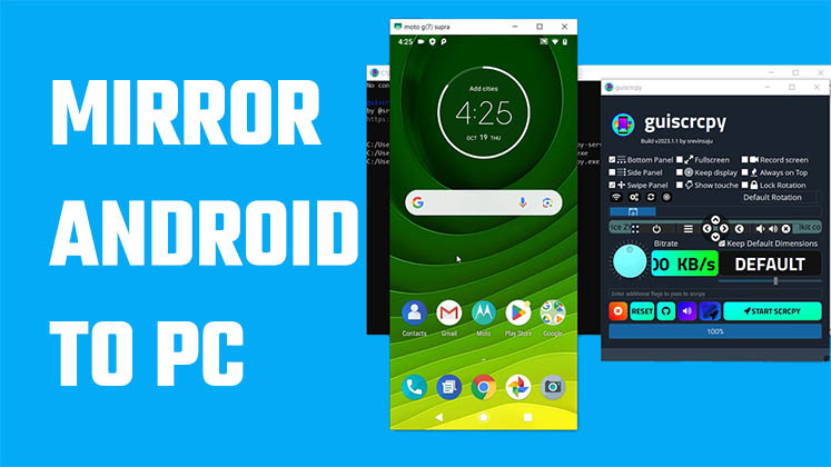 Mirror Android to PC using Scrcpy