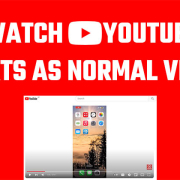 watch YouTube shorts as normal videos