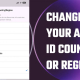 Change Apple id Country or Regions