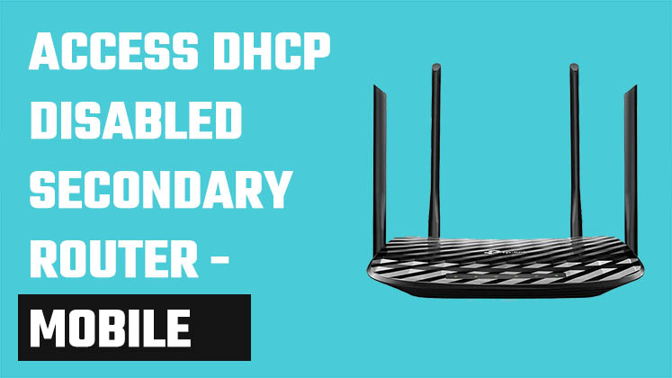 Access DHCP-disabled secondary router